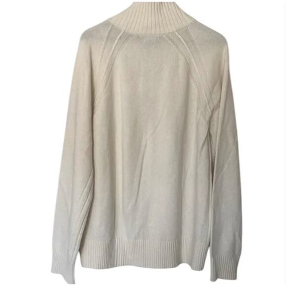 Banana Republic White Pierro Wool Sweater Sz XL - Picture 3 of 4